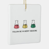 Merry Measure Chemistry Science Erlenmeyer Holiday Keramisch Ornament (Rechts)