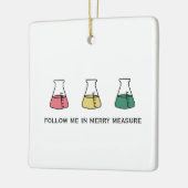 Merry Measure Chemistry Science Erlenmeyer Holiday Keramisch Ornament (Links)