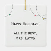 Merry Measure Chemistry Science Erlenmeyer Holiday Keramisch Ornament (Achterkant)