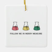 Merry Measure Chemistry Science Erlenmeyer Holiday Keramisch Ornament (Voorkant)