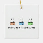Merry Measure Chemistry Science Erlenmeyer Holiday Keramisch Ornament (Voorkant)