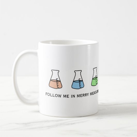 Merry Measure Chemistry Science Erlenmeyer Holiday Koffiemok (Links)