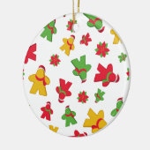 Merry Meeple kerst board Game Patroon Keramisch Ornament (Links)