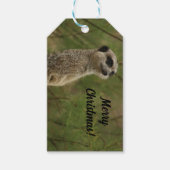 Merry Meercat Christmas Label Cadeaulabel (Voorkant)