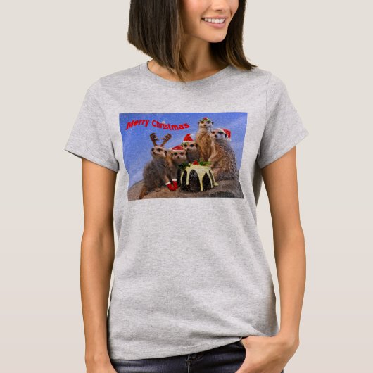 Merry Meerkats T-shirt (Voorkant)