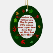 Merry Meet Keramisch Ornament (Rechts)