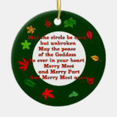 Merry Meet Keramisch Ornament (Voorkant)