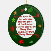 Merry Meet Keramisch Ornament (Links)