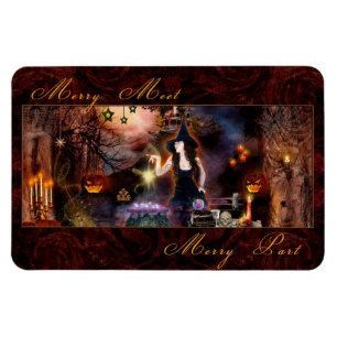 Merry Meet Merry Part Magickal Witch Magnet Magneet