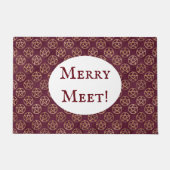 Merry Meet Pentacles Deurklep Deurmat (Voorkant)