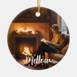 Merry & Mellow, humoristisch, liefdevol Santa & Da Keramisch Ornament