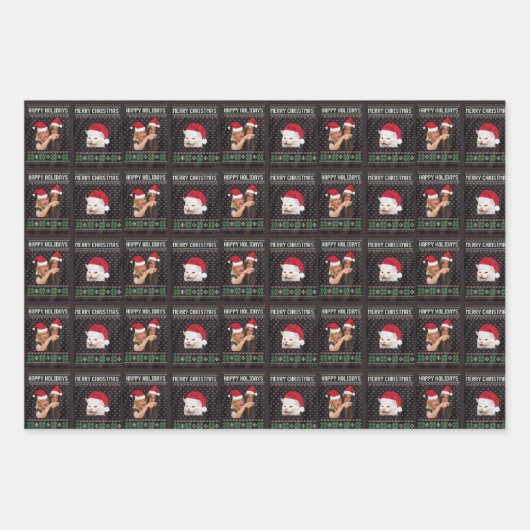 Merry Meme Wrapping Paper 3 Pack (Voorkant)