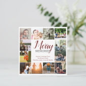 Merry Memories 12 Foto Sjabloon Kerstmis (Staand voorkant)