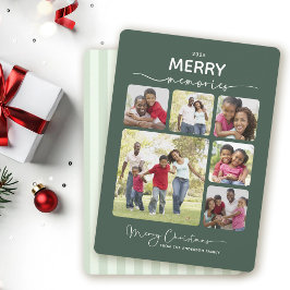 Merry Memories 6 Fotoscript Kerst Feestdagenkaart