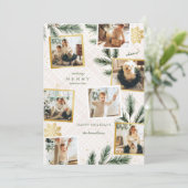 Merry Memories 7 foto Kerst Kaart (Staand voorkant)
