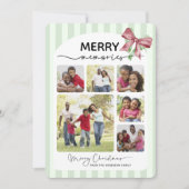 Merry Memories Fotocollage Boog Kerstmis Feestdagenkaart (Voorkant)