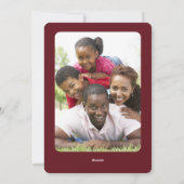 Merry Memories Fotocollage Boog Kerstmis Feestdagenkaart (Achterkant)