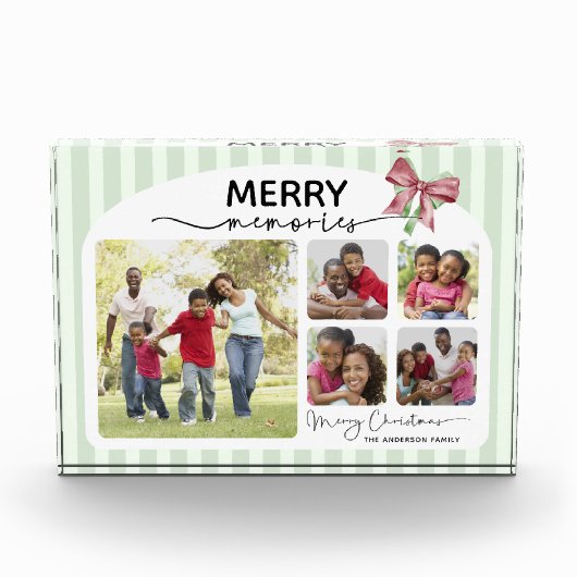 Merry Memories Fotocollage Boog Kerstmis Fotoblokken (Voorkant)