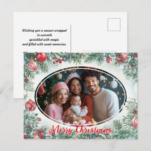 Merry Memories Lijst Feestdagenkaart (Voorkant / Achterkant)