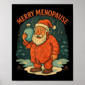 Merry Menopause Funny Santa Meme Tank Top  Poster (Voorkant)