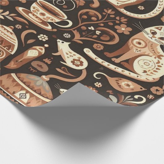 Merry Meows Cadeaupapier (Hoek)