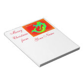 Merry Mermaid Kerstmis Notitieblok (Schuin)