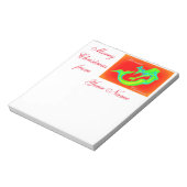 Merry Mermaid Kerstmis Notitieblok (Linkerzijde)