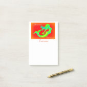 Merry Mermaid Kerstmis Post-it® Notes (Op bureau)