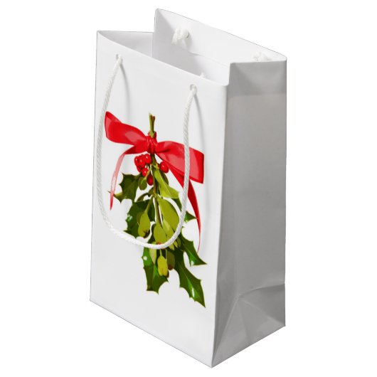 Merry Mermaid Kerstmistletoe Klein Cadeauzakje (Achterkant Gekanteld)