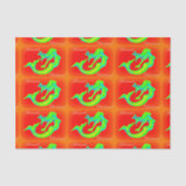 Merry Mermaid kerstrood/groen Tissuepapier (Voorkant)