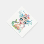 Merry Mermaid Paper Napkin Servet (Hoek)