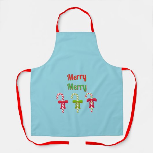 "Merry Merry" All-Over Print Schort (Voorkant)