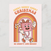 Merry Merry Christmas - Wees groovy en helder Feestdagenkaart (Voorkant)