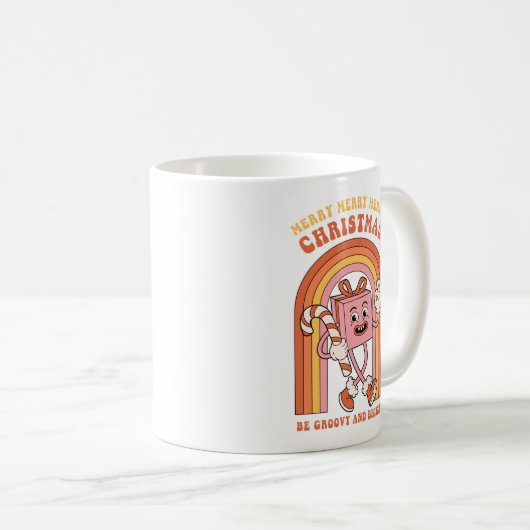 Merry Merry Christmas - Wees groovy en helder Koffiemok (Voorkant rechts)