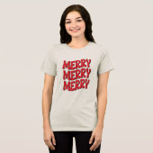 Merry Merry - Festive Christmas T-Shirt (Voorkant volledig)