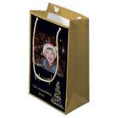 Merry! Merry! ~ Gold kerstboom Klein Cadeauzakje (Voorkant Gekanteld)