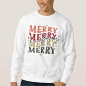Merry Merry kerst Matching Family Sweatshirt (Voorkant)