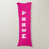 MERRY Merry Kerstbody Pillow Lichaamskussen (Voorkant Verticaal)