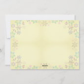 "Merry Merry" kerstboom en sneeuwvlokken Feestdagenkaart (Achterkant)