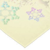 "Merry Merry" kerstboom en sneeuwvlokken Tafelkleed (Gekanteld)