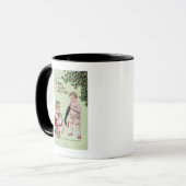 Merry Merry Kerstmis met speelgoed in de boom Mok (Voorkant links)