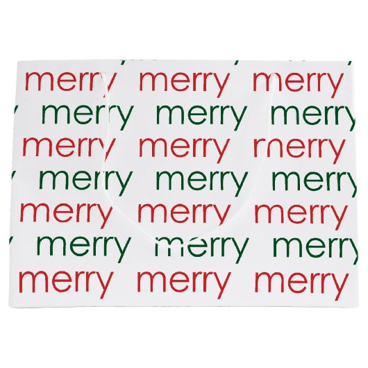 Merry Merry Large Cadeautasje (Voorkant)