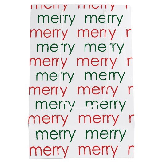 Merry Merry Medium Cadeauzakje (Achterkant)