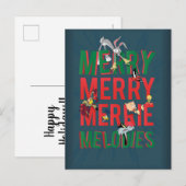 Merry Merry MERRIE MELODIES™ Feestdagenkaart (Voorkant / Achterkant)