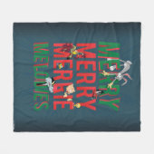 Merry Merry MERRIE MELODIES™ Fleece Deken (Voorkant (Horizontaal))