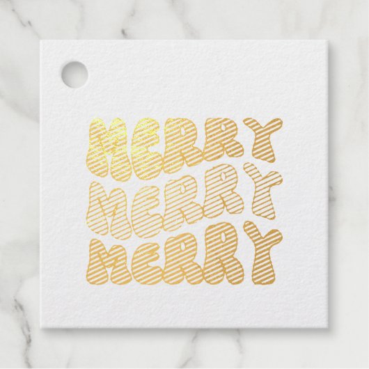 Merry Merry Merry Bedankjes Labels (Voorkant)