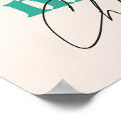 Merry Merry Merry Christmas Colourful Typography Poster (Hoek)