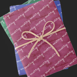 Merry Merry Merry Inpakpapier Vel