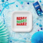 Merry Merry Merry Papieren Bordje (Feest)