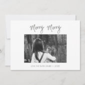 Merry Merry Minimalist - Handwritten Holiday Card Feestdagenkaart (Voorkant)